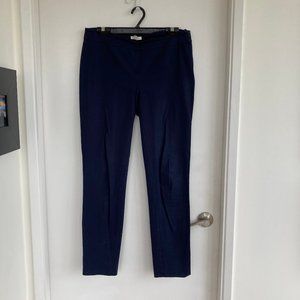 Eileen Fischer navy cotton slim pant
